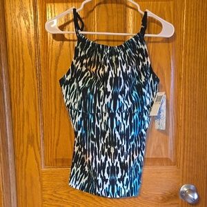 Stylish Blue and Black Women's Top